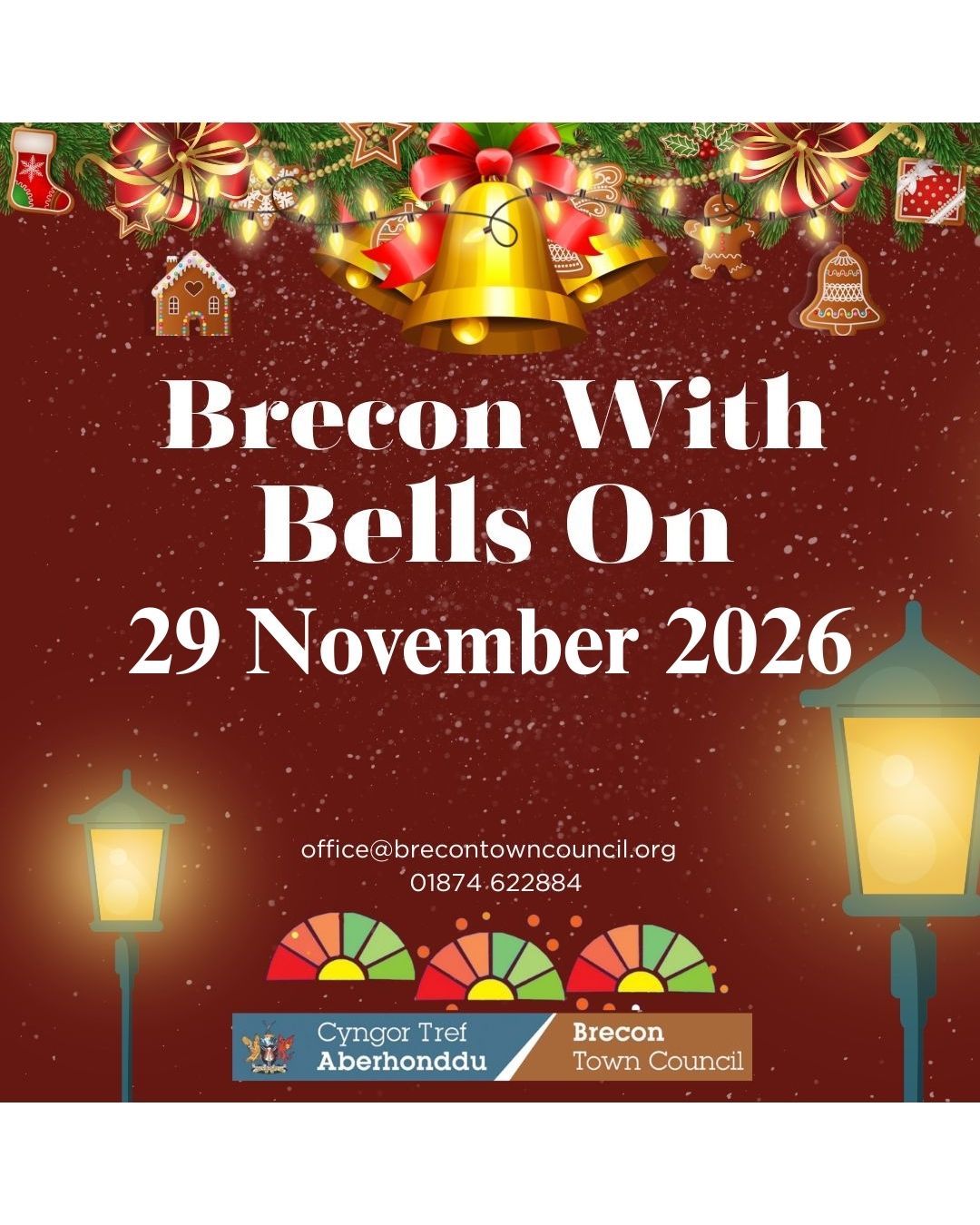 Brecon Christmas event poster 2026